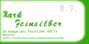 mark feinsilber business card